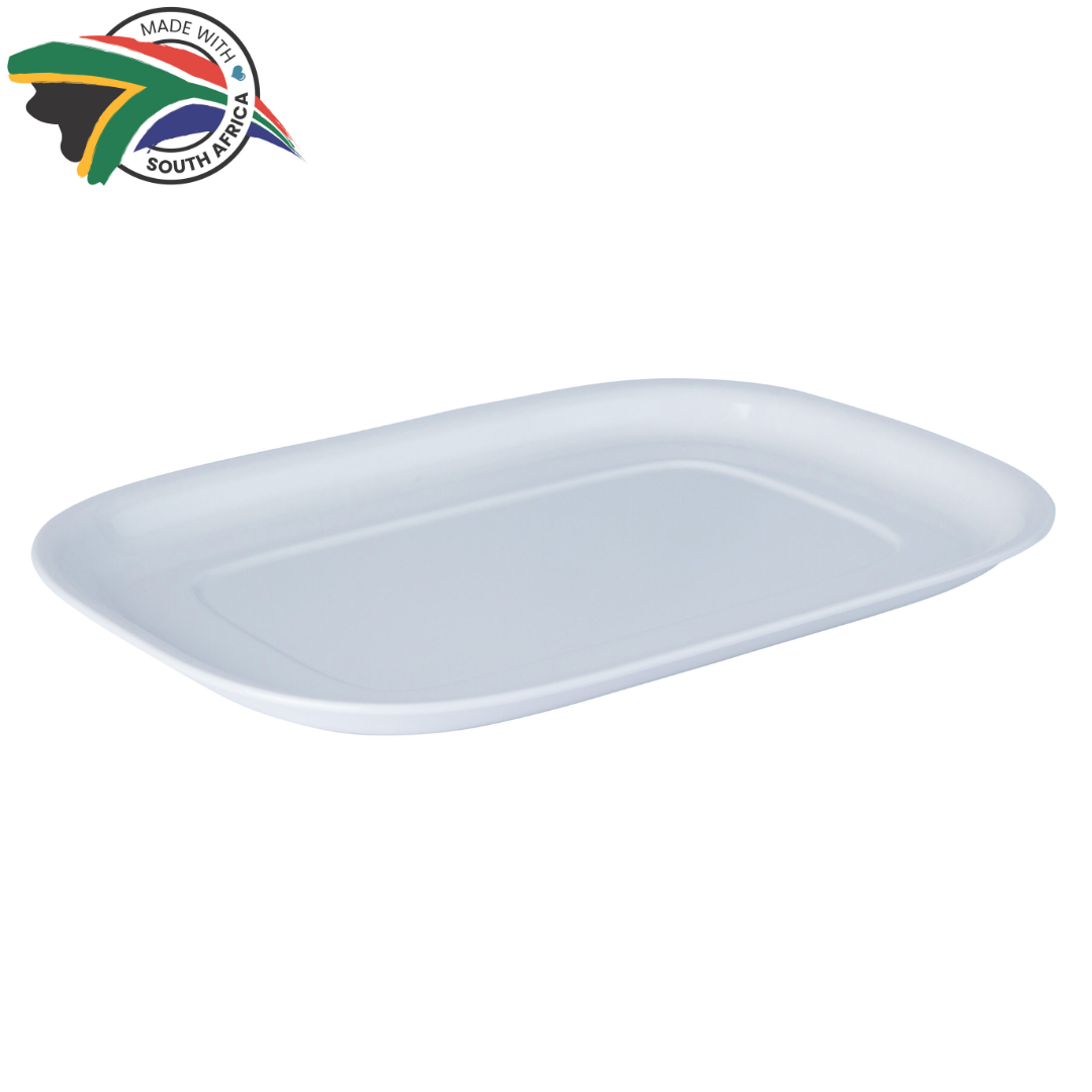 White Oval Steak Plate (325mm x 225mm)