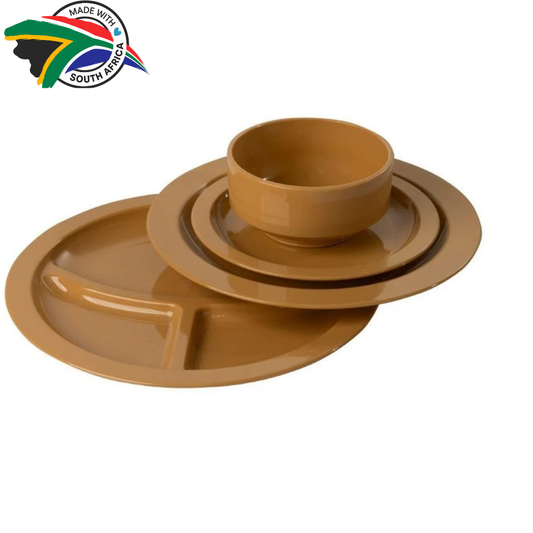 Beige Tableware - Bundle in polycarbonate - Camp & Outdoor