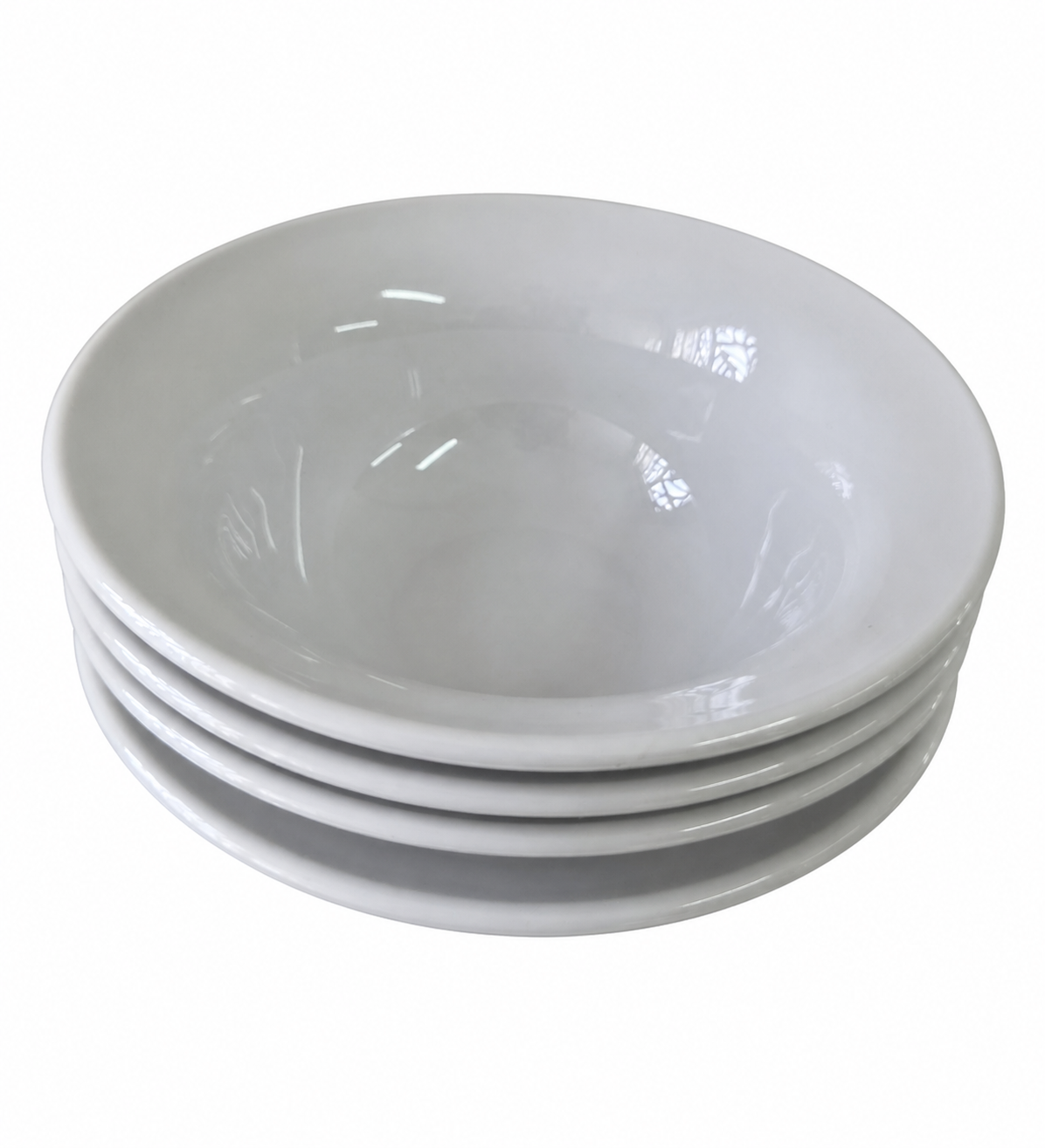 Dinnerware Set contents - 4 x Elegant Bowl Large White 500ml in polycarbonate