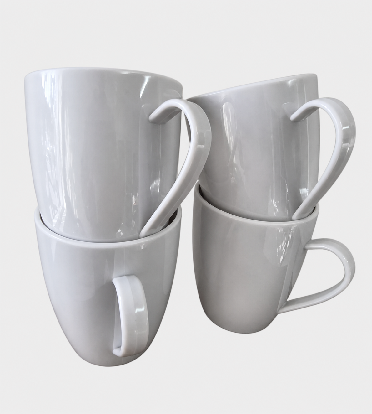 Dinnerware Set contents - Coffee Mug Elegant White 400ml in polycarbonate